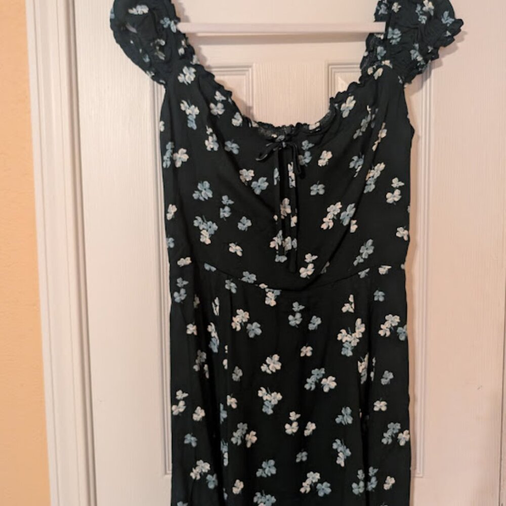 NWT Reformation Pacey Dress, teal floral